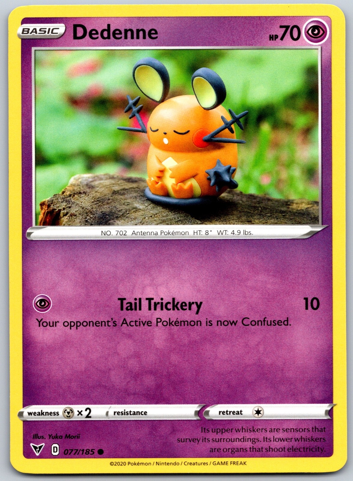 Dedenne Common Yuka Morii SWSH04: Vivid Voltage 077/185 NM