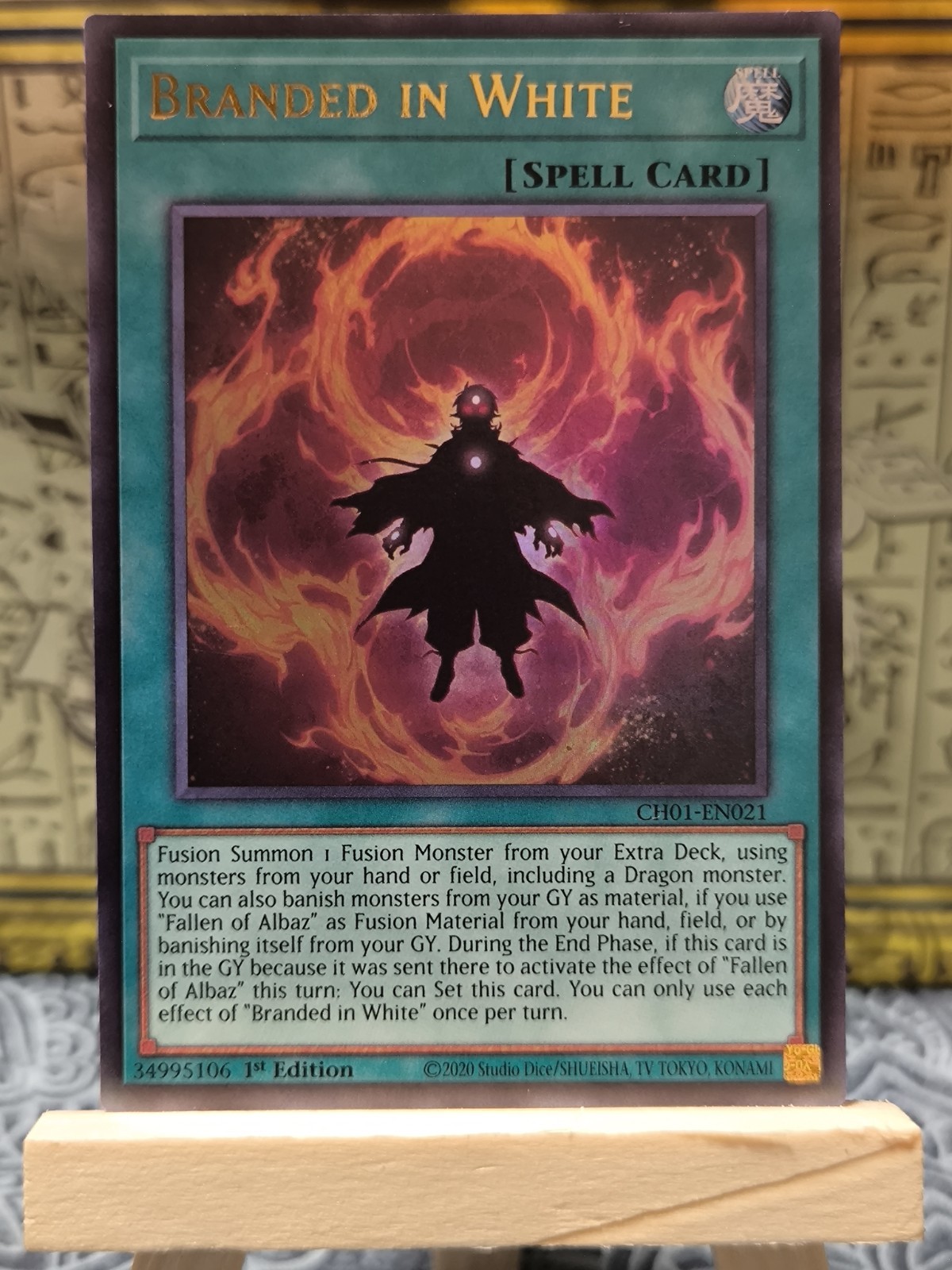 Yu-Gi-Oh! TCG Branded In White CH01-EN021 1st Edition Ultra Rare All Foil NM