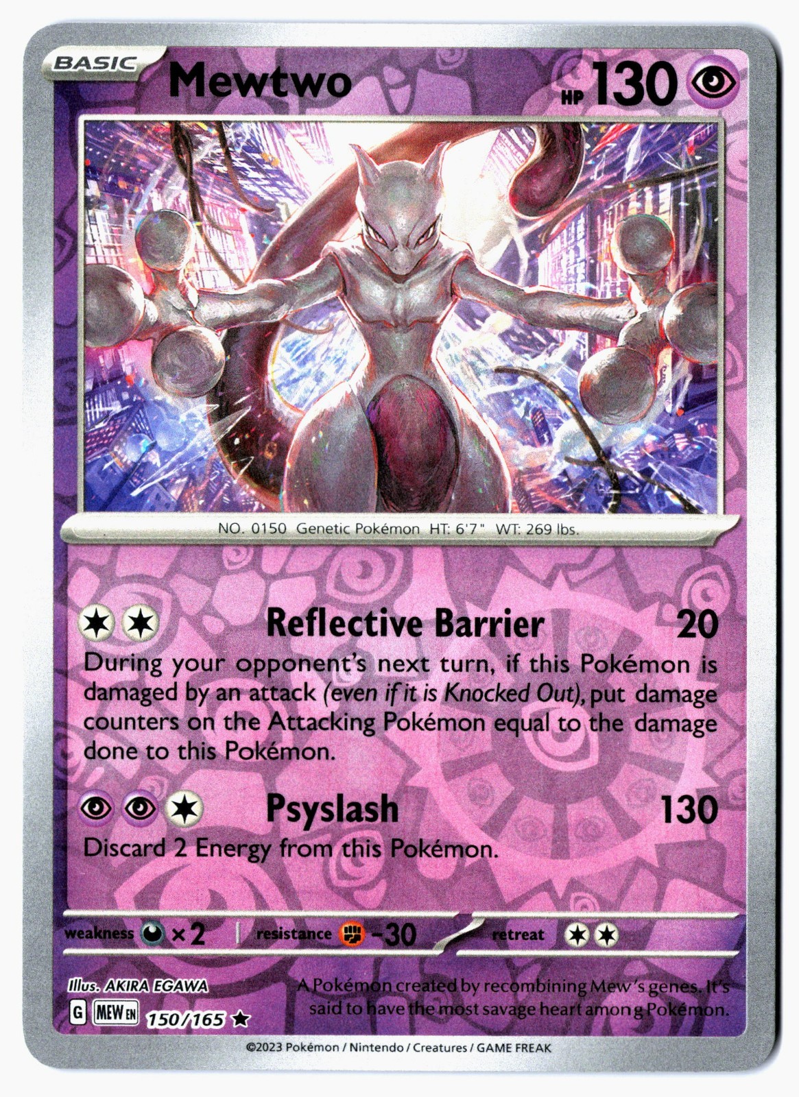 Mewtwo 150/165 (Reverse Holo) – NM – SV3.5: Scarlet & Violet 151