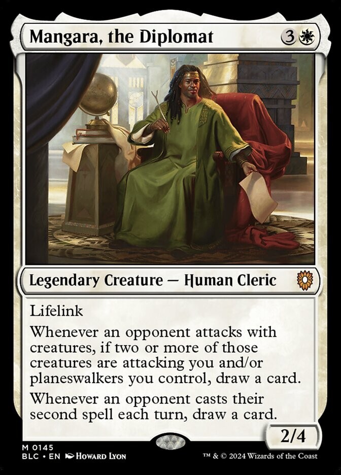Mangara, the Diplomat 0145 Mythic Non Foil Bloomburrow Commander MTG NM