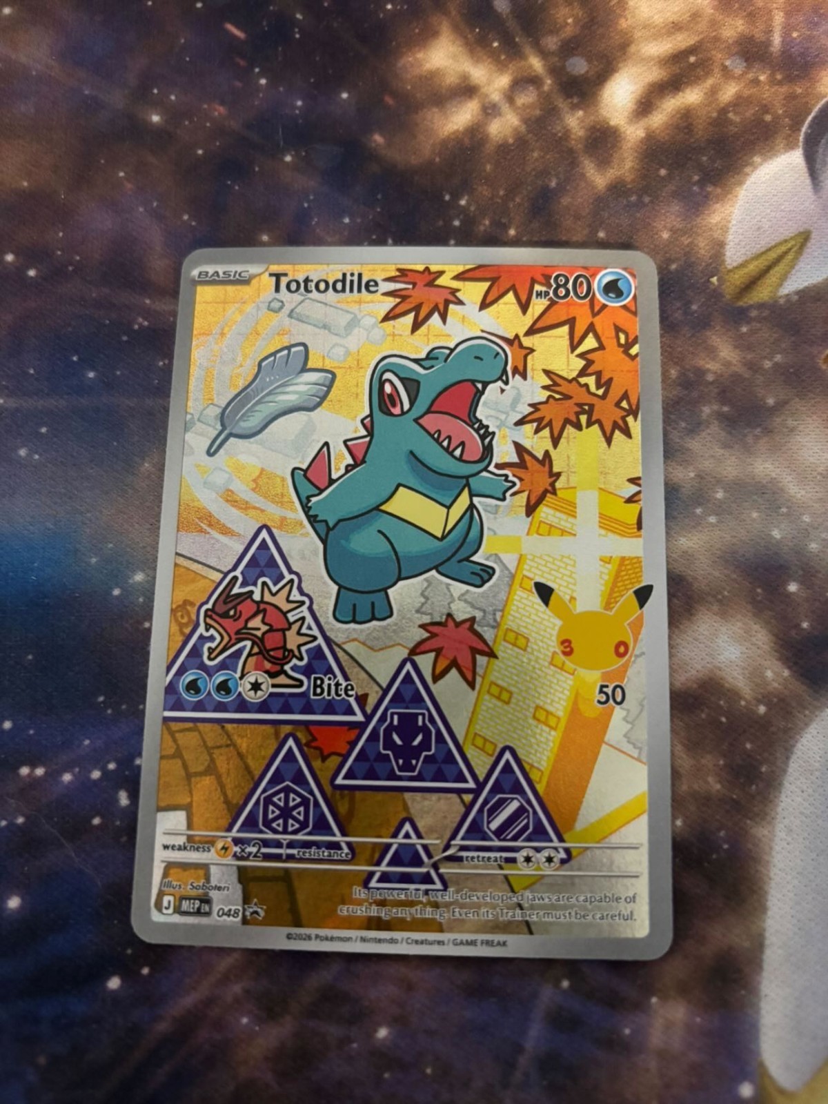 Totodile 048 Pokémon First Partner Illustration Collection Series 2 Promo Mint