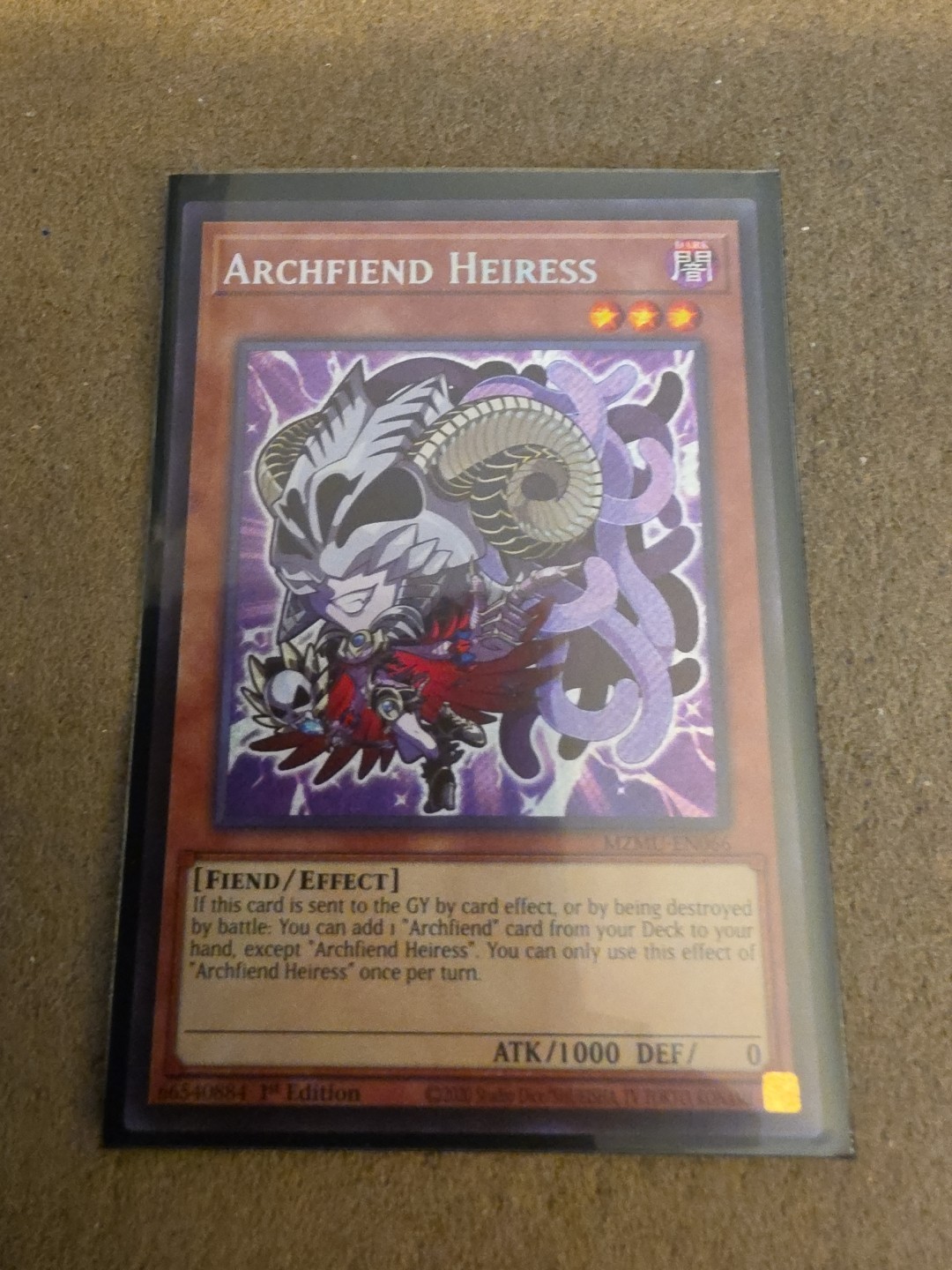 Yugioh! 1x Archfiend Heiress MZMU-EN066 Secret Rare 1st Ed NM