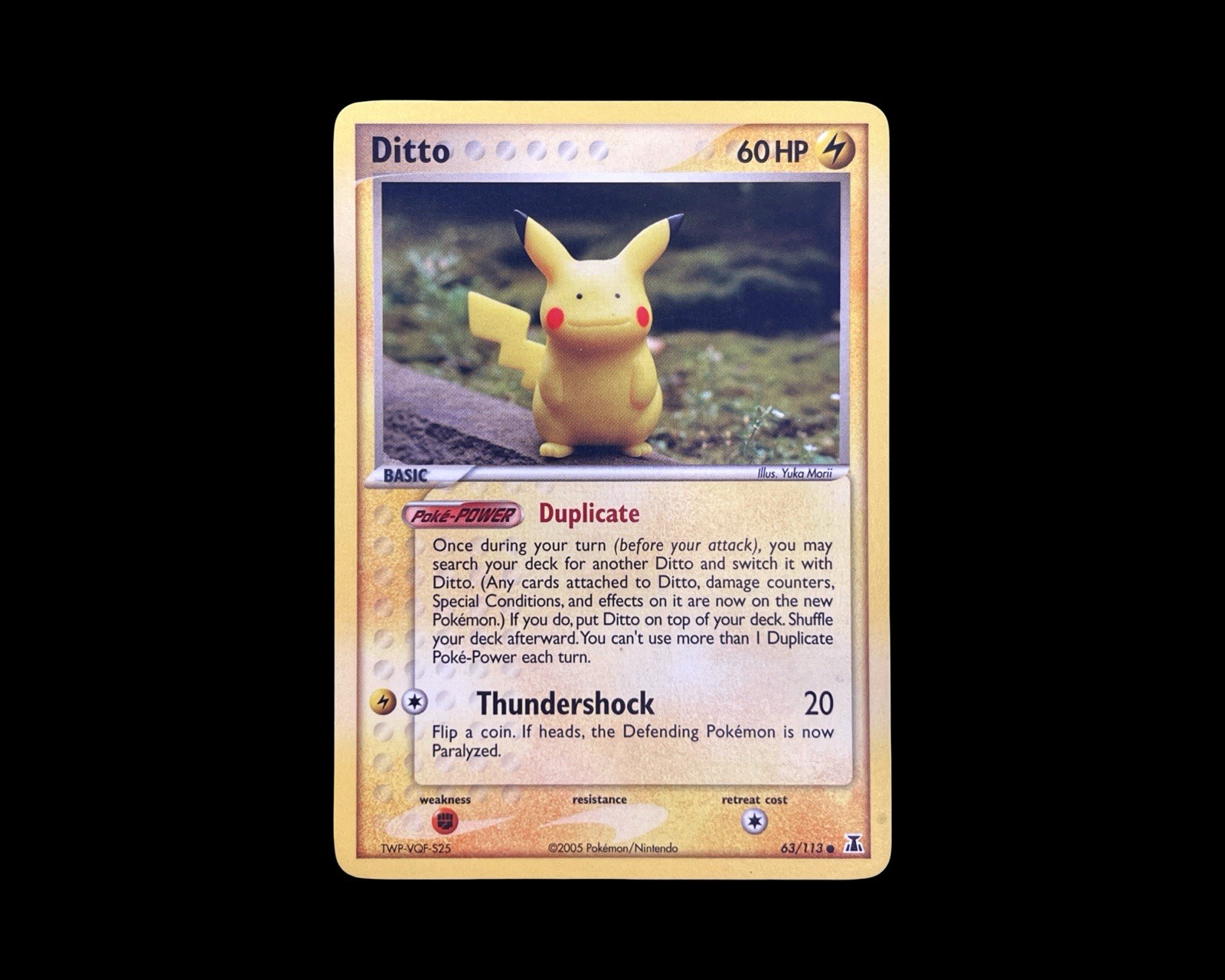 Pokemon Ditto Pikachu 63/113 Delta Species LP Condition