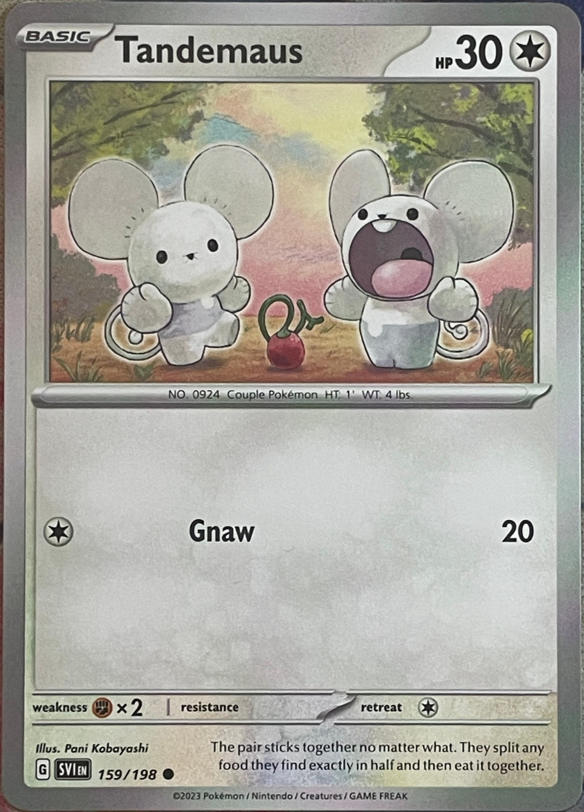 Tandemaus – 159/198 – Scarlet & Violet Base Pokemon 2023