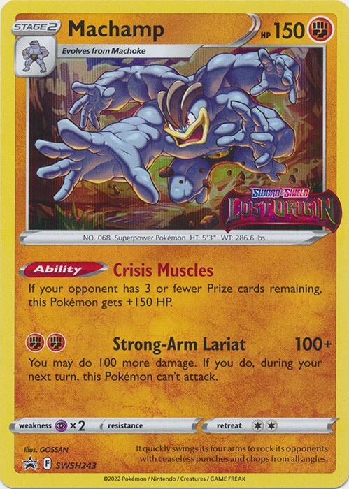 Machamp – SWSH243 Pre Release Sword & Shield Promo LP-NM Pokemon TCG