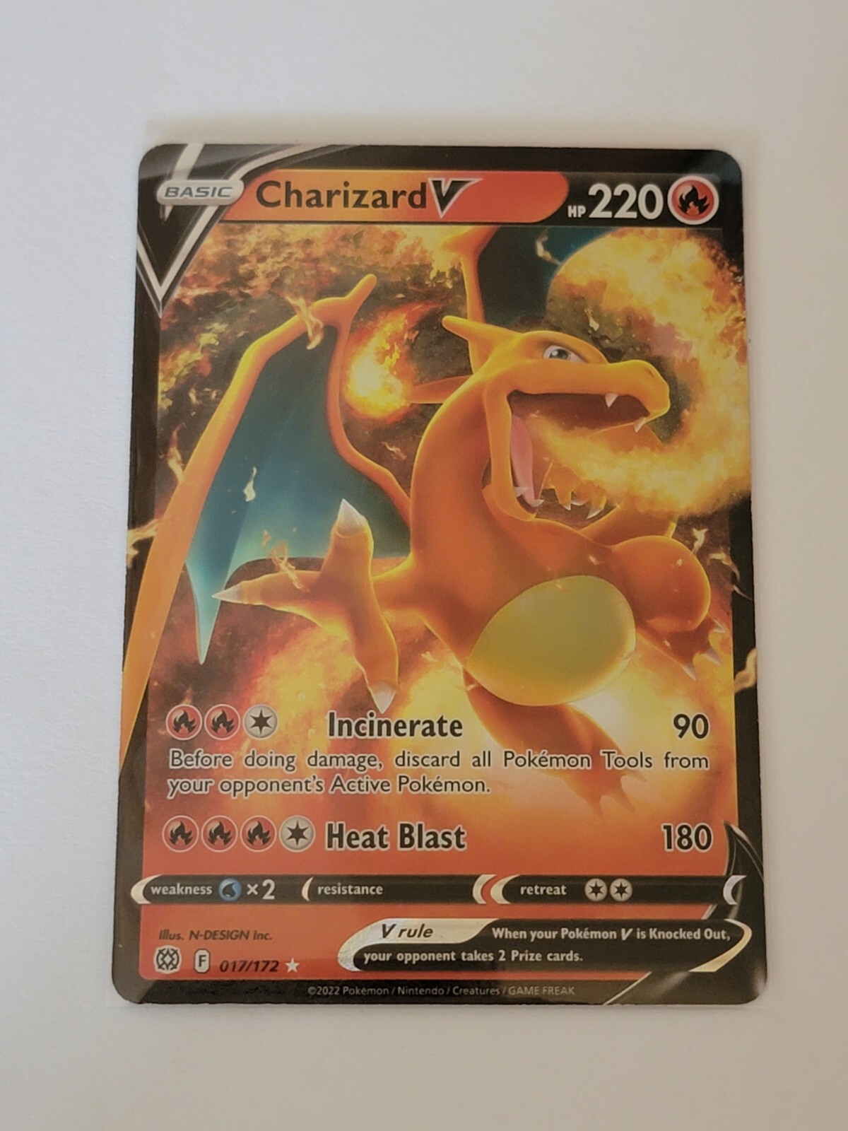 Pokemon Brilliant Stars Charizard V 17/172 Holo ultra rare