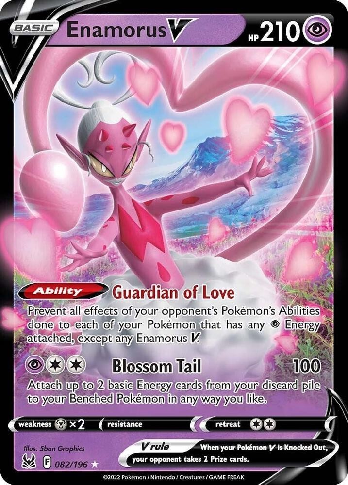 Pokemon Lost Origin Ultra Rare Enamorus V 082/196 – Near Mint (NM)
