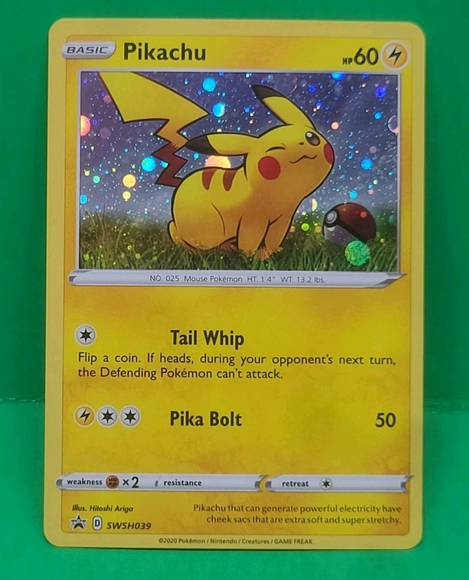 Pokemon TCG Sword & Shield Pikachu SWSH039 Cosmos Holo Promo NM-MINT CONDITION