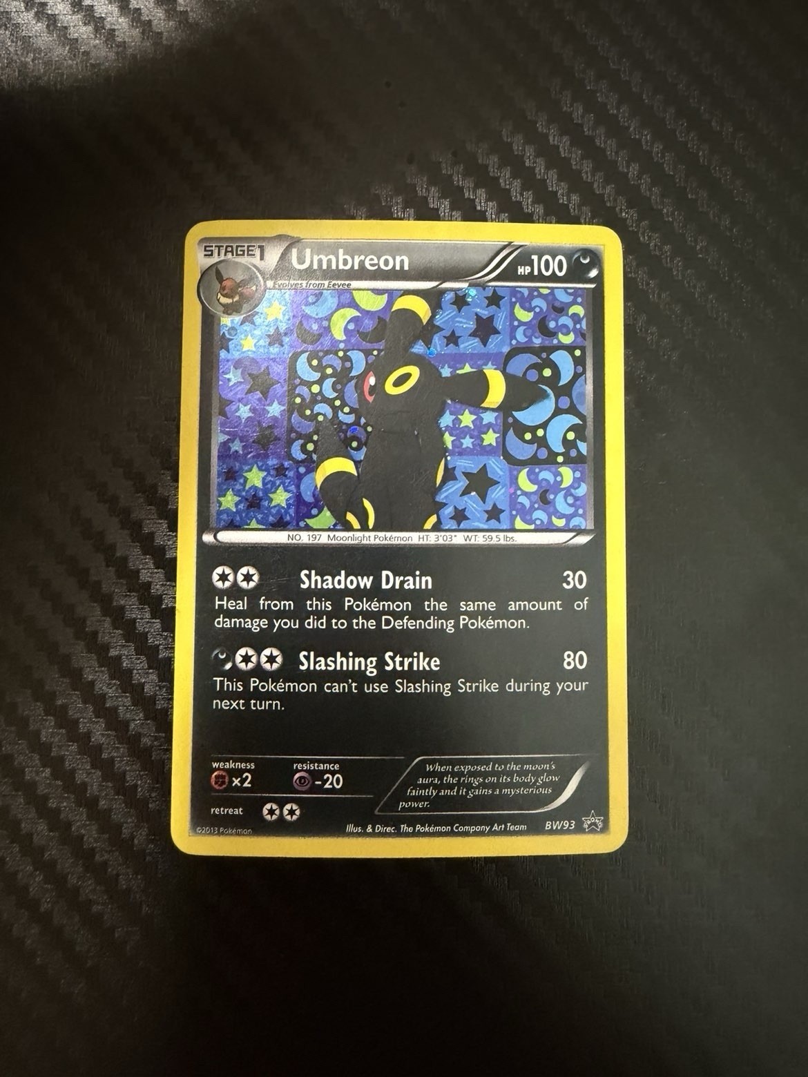 Pokémon Umbreon BW93 Holo Promo LP
