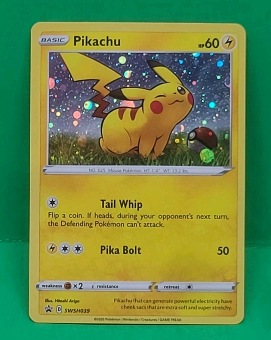 Pokemon TCG Sword & Shield Pikachu SWSH039 Cosmos Holo Promo NM-MINT CONDITION