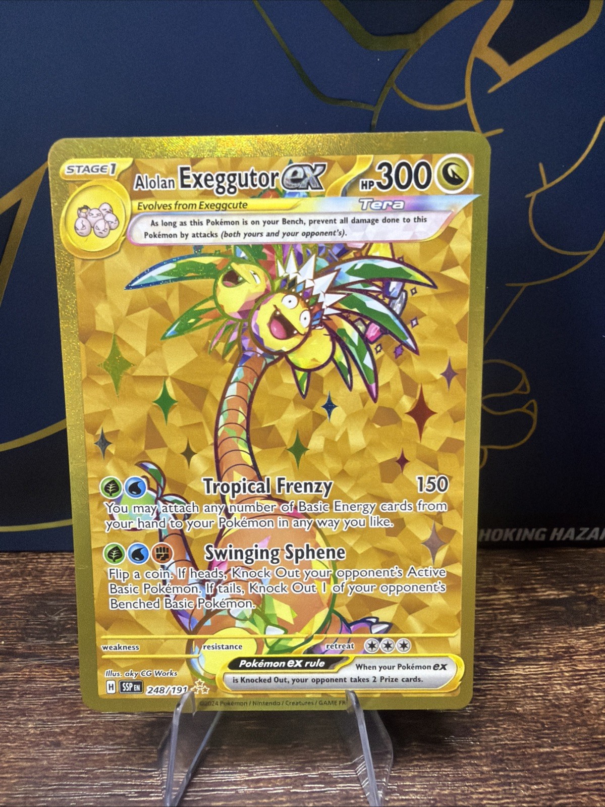 Pokémon TCG Alolan Exeggutor EX 248/191SV08 Surging Sparks Holo Hyper Rare