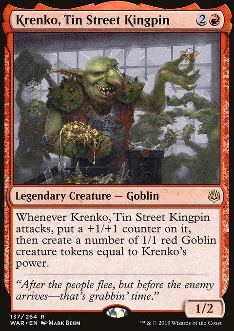 MTG Krenko, Tin Street Kingpin (137/330) War of the Spark LP